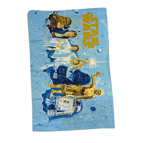 Vintage 1977 Star Wars Bibb Standard Pillowcase - Iconic Characters & Graphics - - Picture 1 of 4